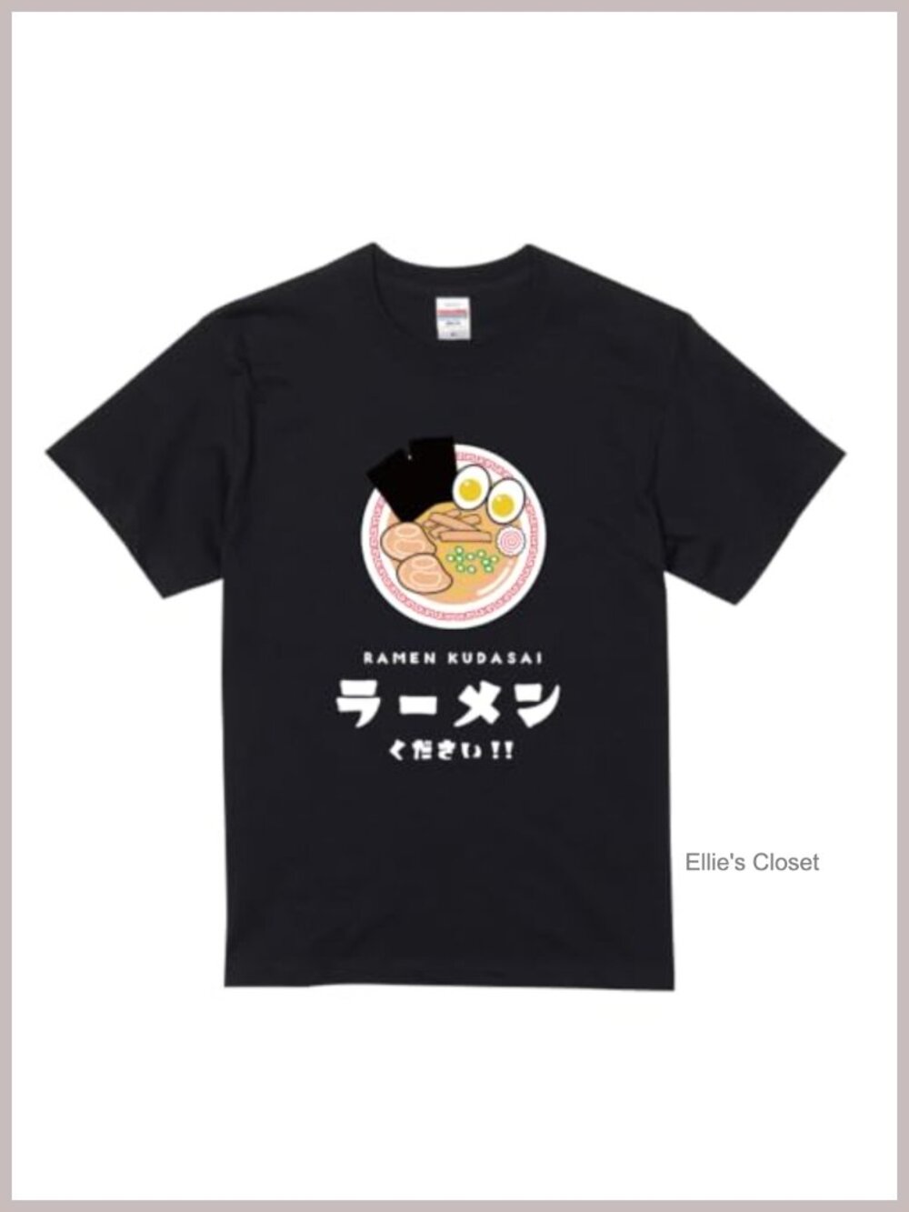 Ramen Novelty Graphic Tee Anime Japanese Kawaii Shirt Cotton Crew Neck